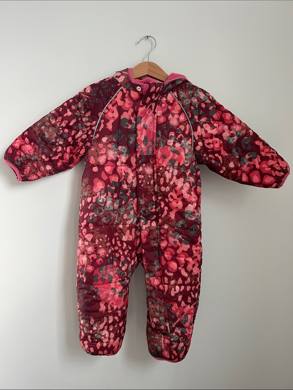 Hanna Andersson | Pink Multi-Patterned One-Piece Snowsuit Size 80